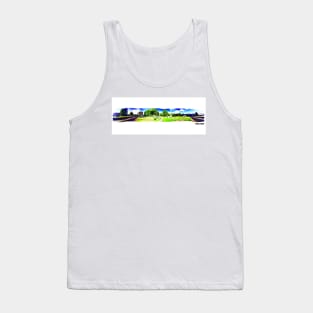 mexican university landscape in panoramic view Tank Top